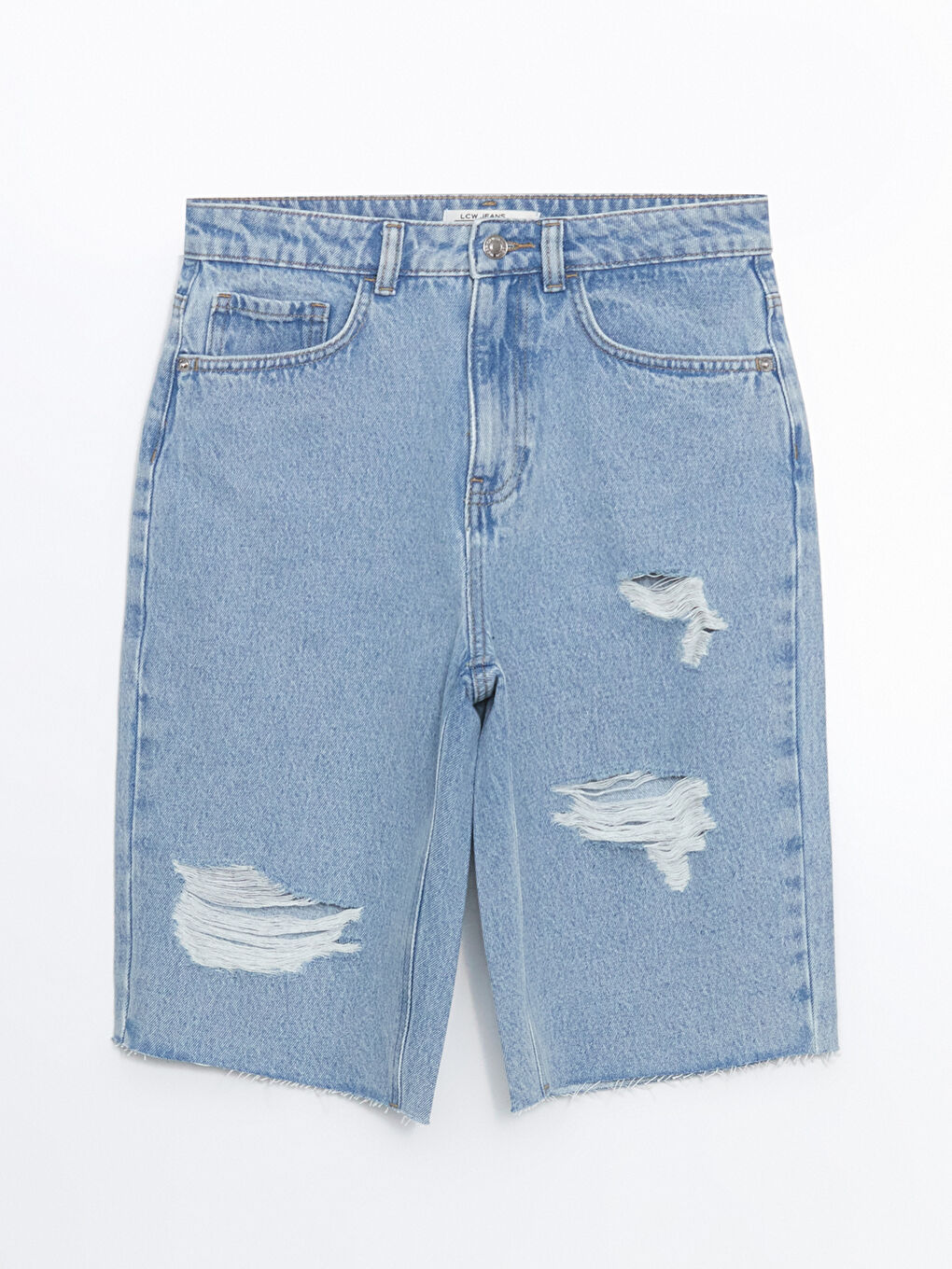 LCW Jeans Bermuda Fit Pocepani Detalji Ženski Teksas Šorts -S5CR48Z8-507