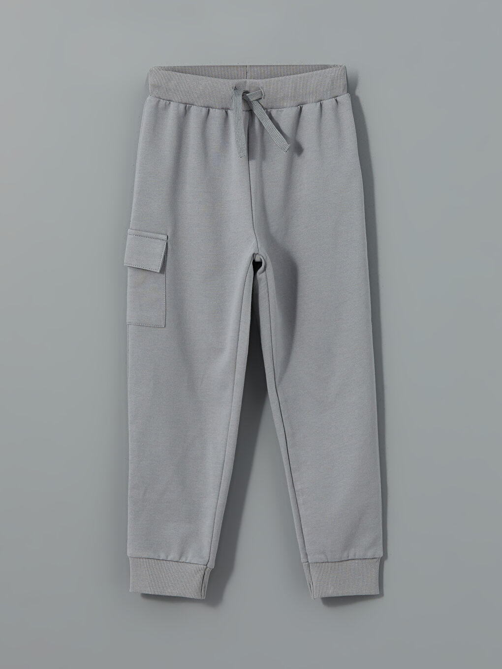 Gri Beli Lastikli Erkek Çocuk Jogger Eşofman Altı