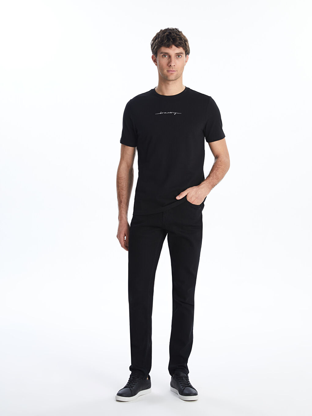 Crew Neck Jersey Men's T-Shirt-1