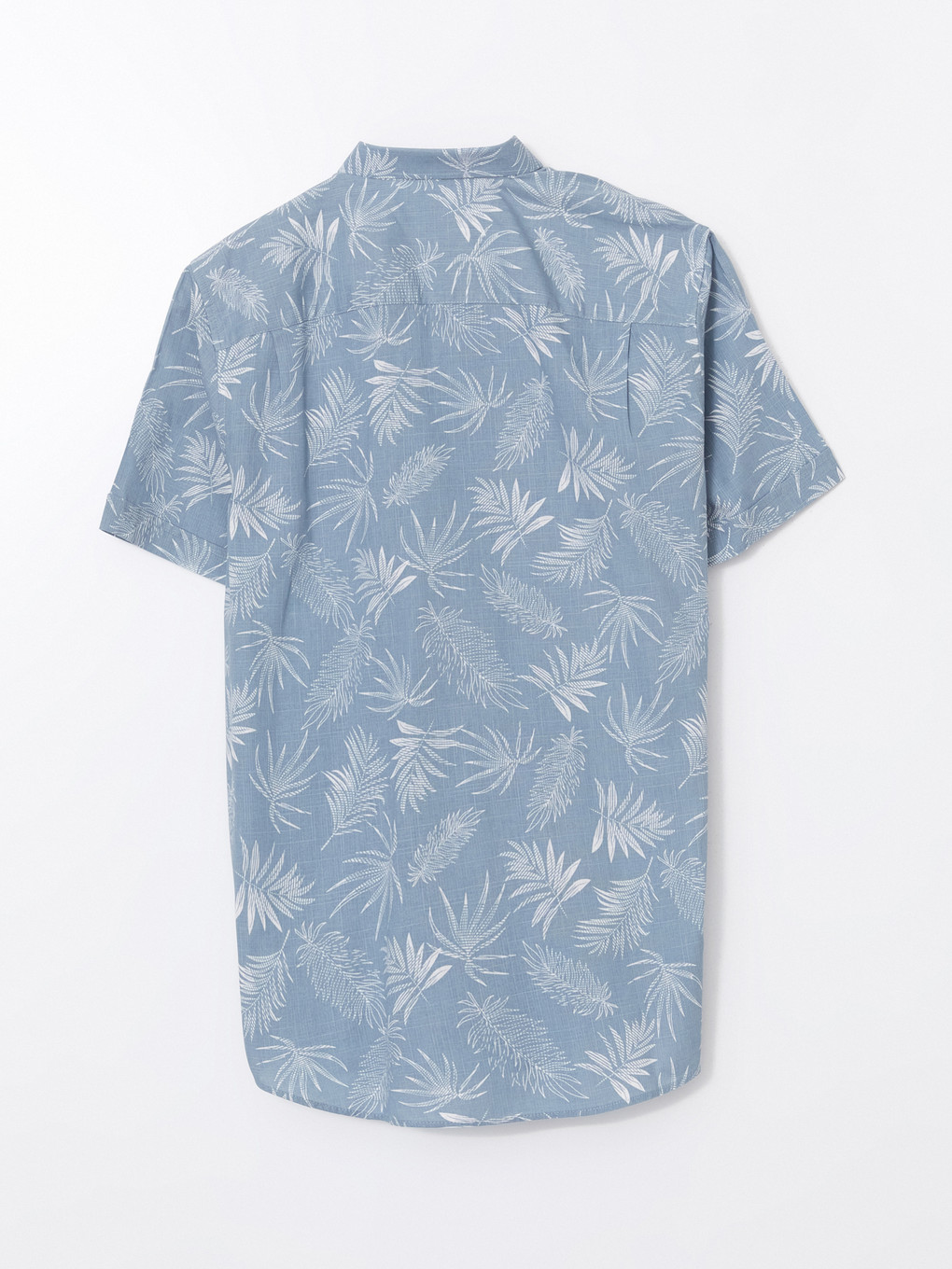 Regular Fit Short Sleeve Patterned Men's Shirt-5