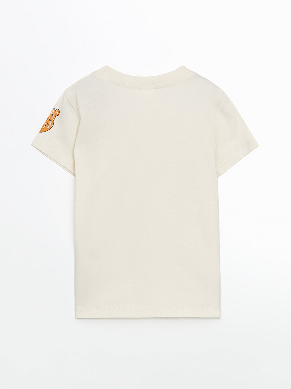 Bej Winnie the Pooh Baskılı Erkek Bebek Tişört-1