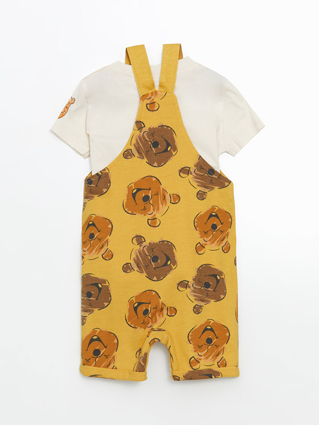 Winnie the Pooh Printed Baby Boys' T-shirt and Overalls Set -S5CR87Z1-LUB