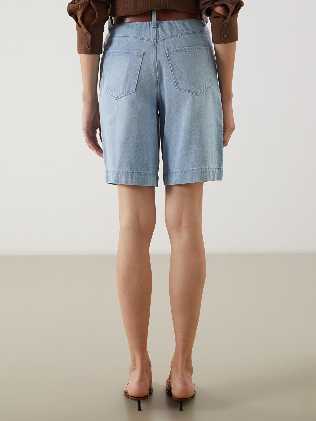 LCW Jeans Bermuda Fit Women's Denim Shorts -S5CR89Z8-311