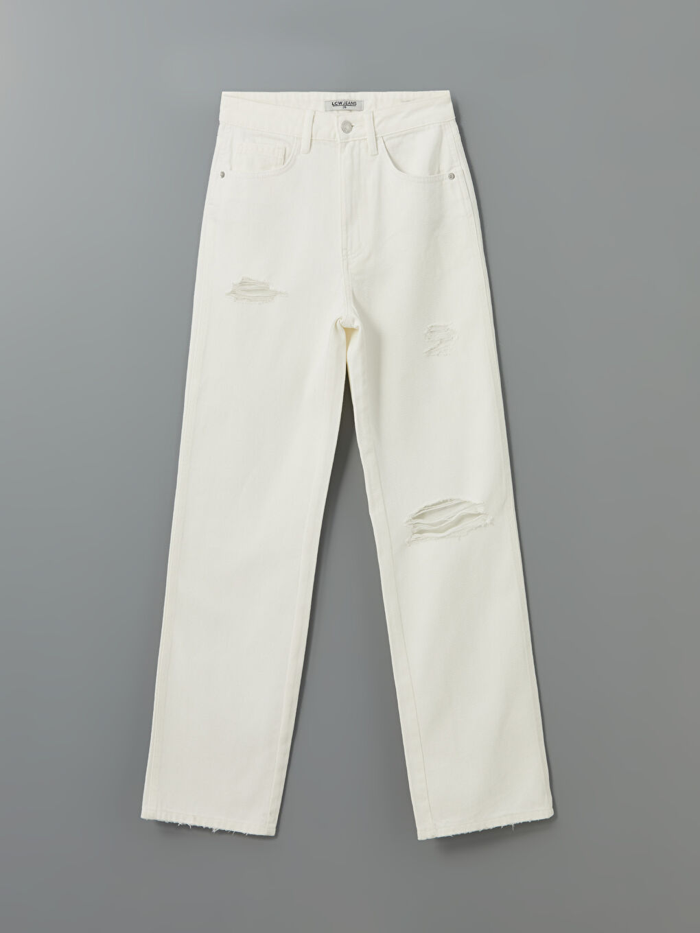 Wideleg Ripped Detailed Women's Jeans -S5CR91Z8-844