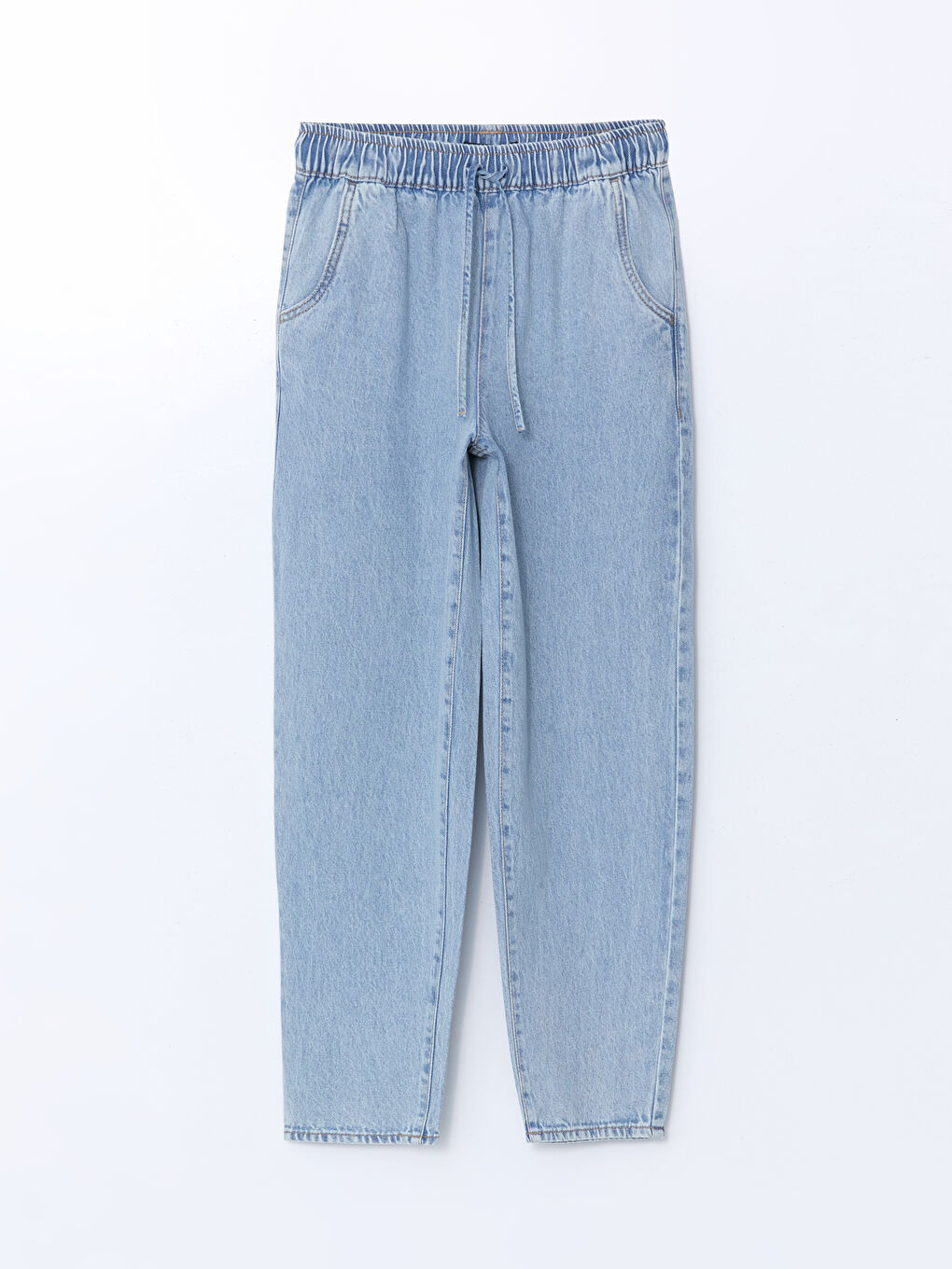 Elasticated Waist Mom Fit Women's Jeans -S5CR93Z8-507