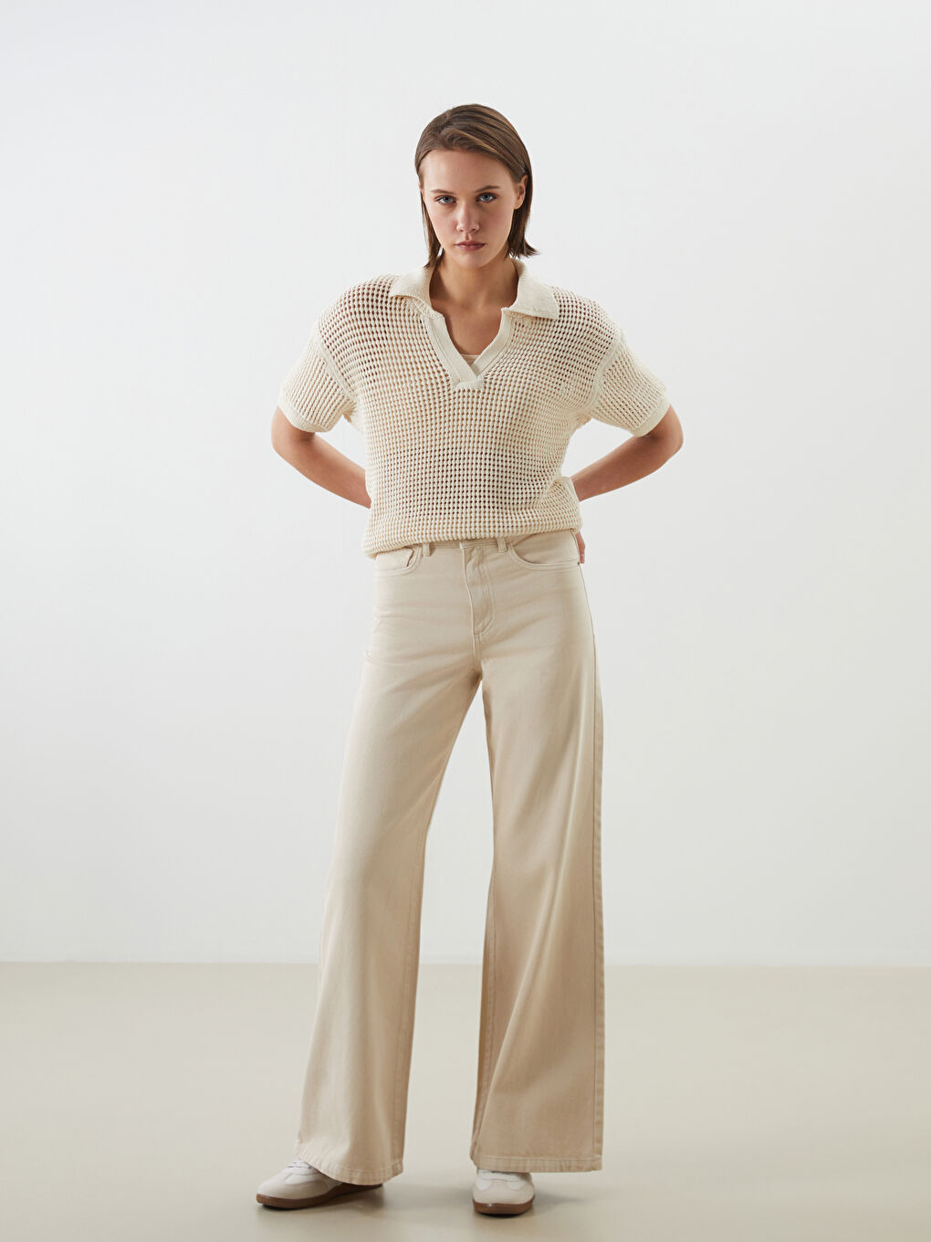 Wideleg Women's Jeans -S5CS05Z8-CR8