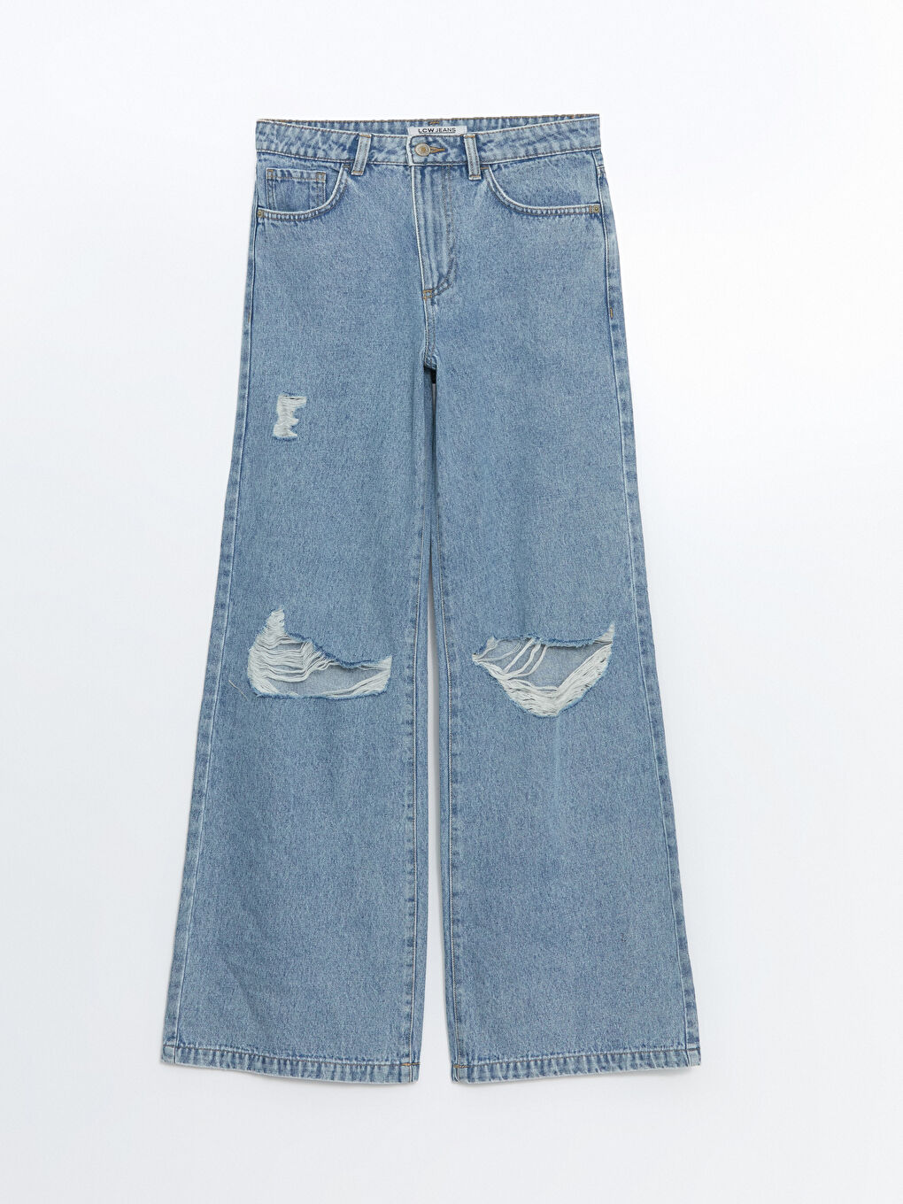 Wideleg Ripped Detailed Women's Jeans -S5CS12Z8-311