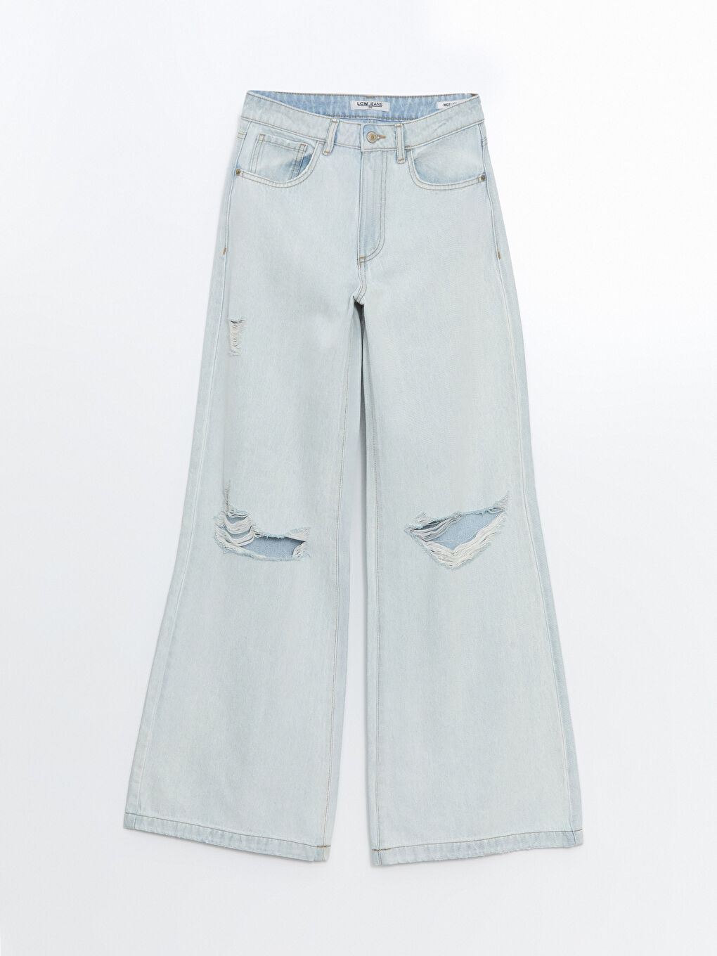 Wideleg Ripped Detailed Women's Jeans -S5CS12Z8-869