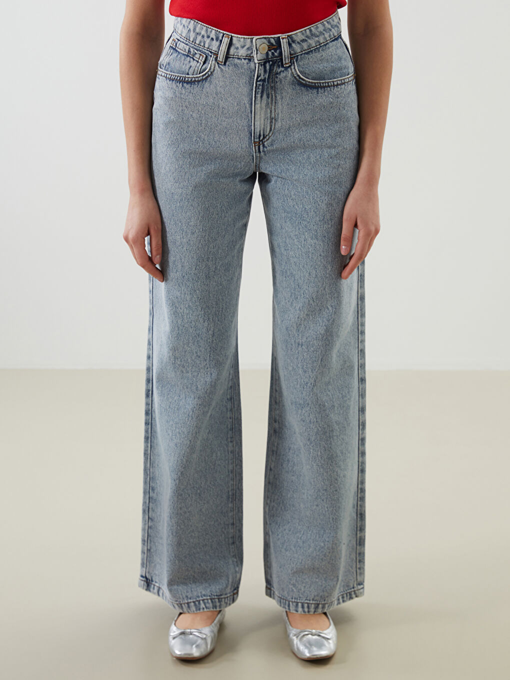 Wideleg Women's Jeans -S5CS13Z8-311