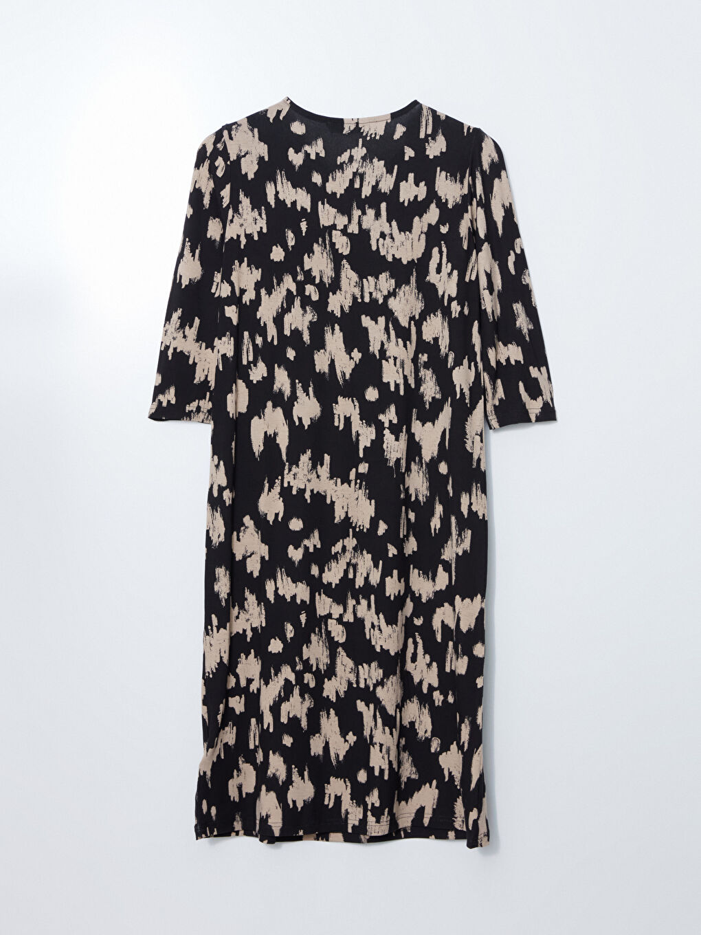Crew Neck Patterned Women's Dress -S5CS21Z8-LRA