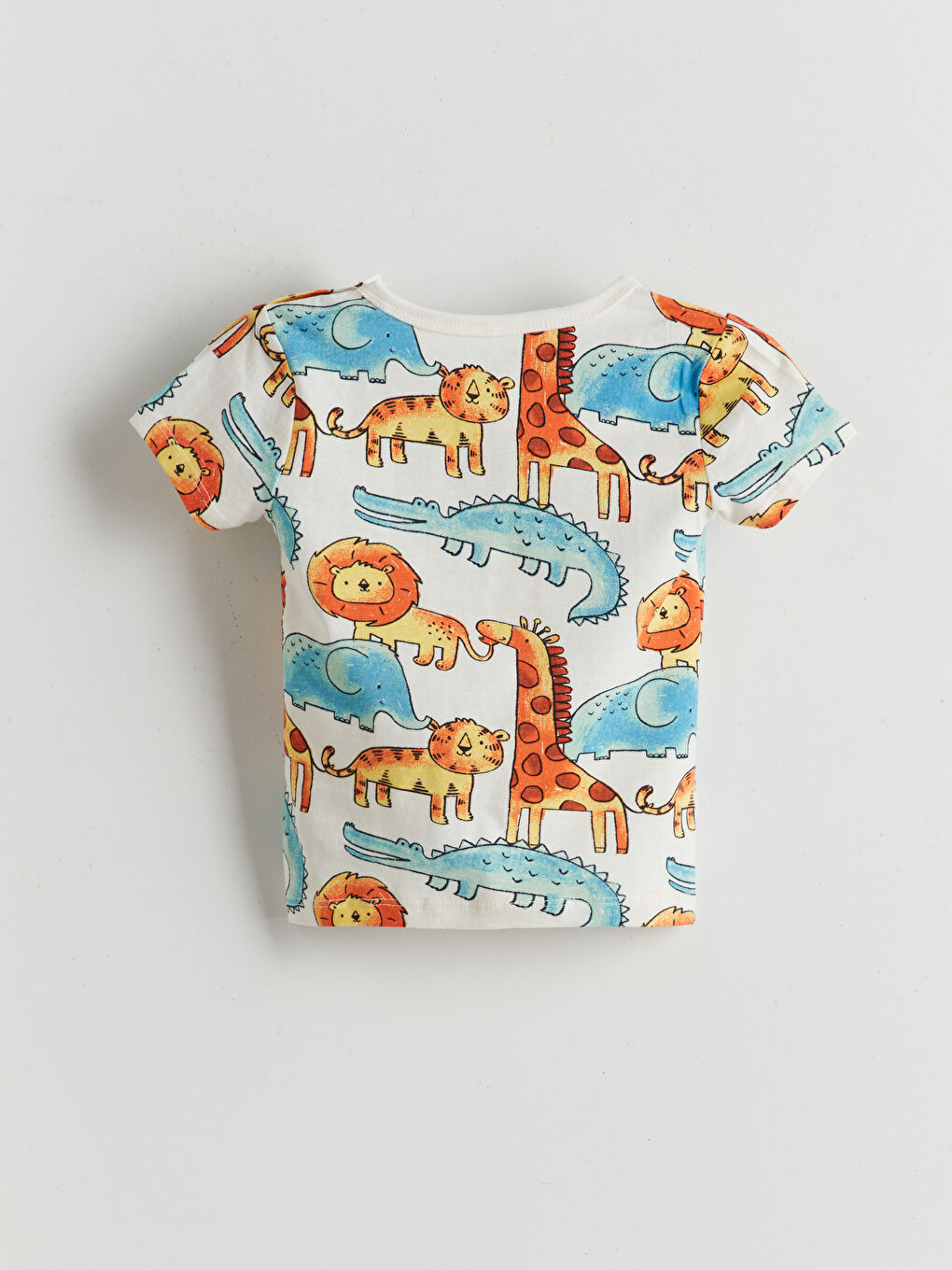 Crew Neck Printed Baby Boy Shorts Pajama Set -S5CS36Z1-LRA