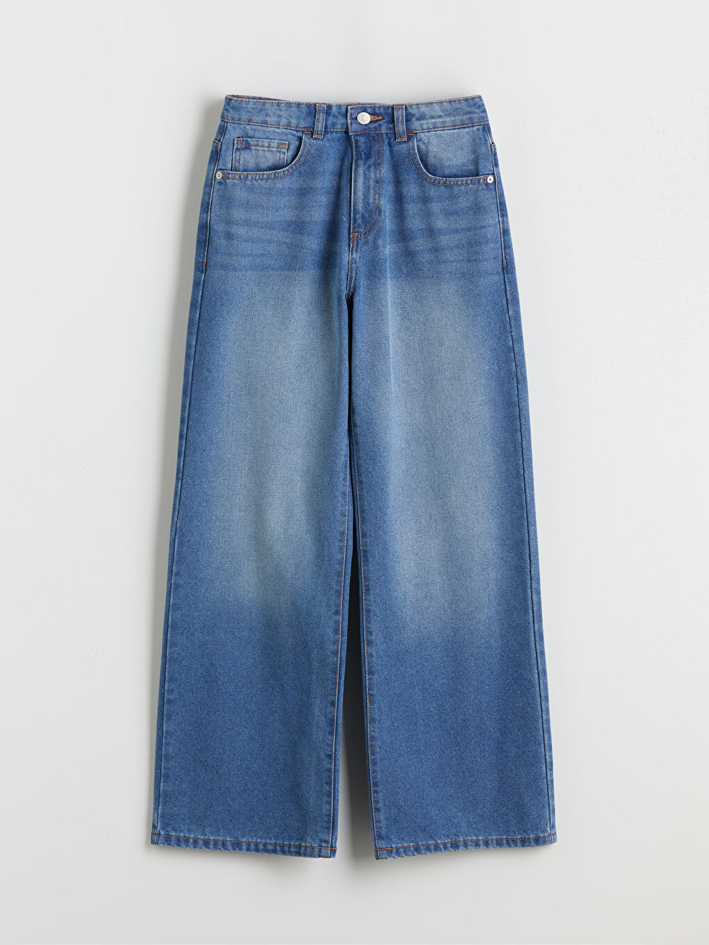 Жіночі широкі джинси-4