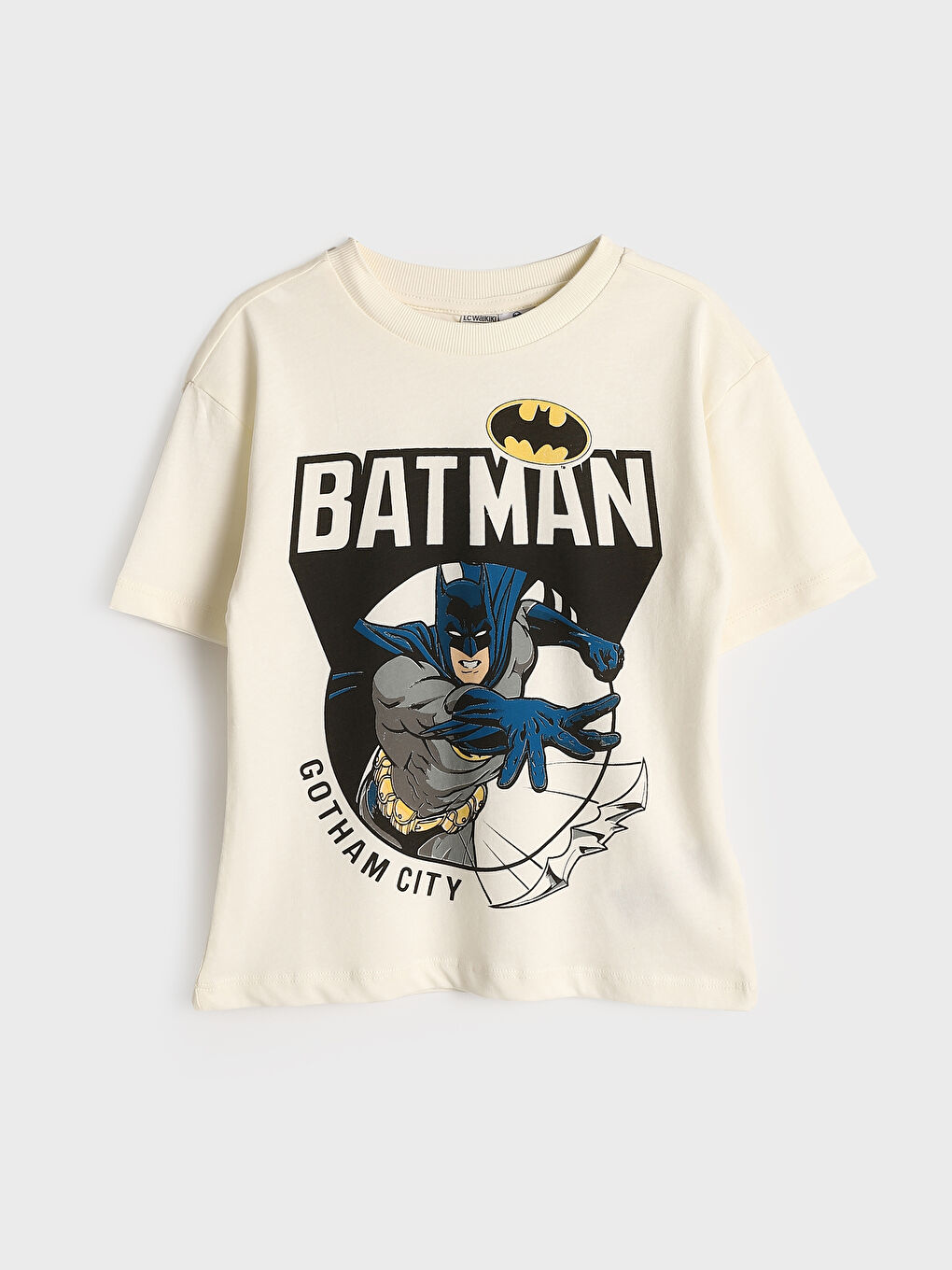 Crew Neck Batman Printed Boys' T-Shirt -S5CS79Z4-FDJ