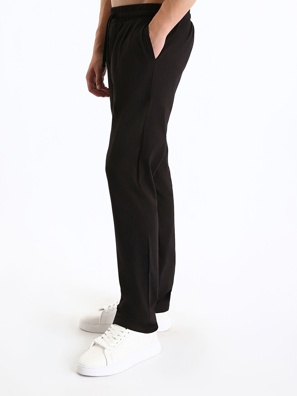 بنطلون رياضي بقصة عادية - للرجال-3