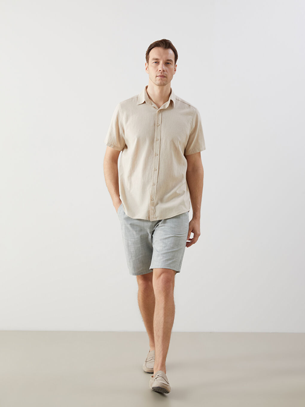 Standard Fit Men's Pyjama Bottom Shorts -S5CT27Z8-J1L