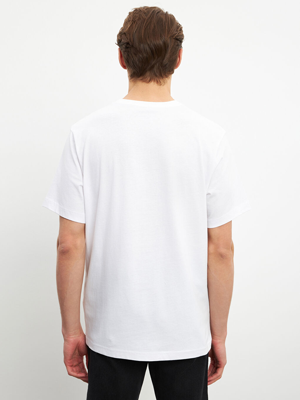 Crew Neck Printed Jersey Men's T-Shirt-3