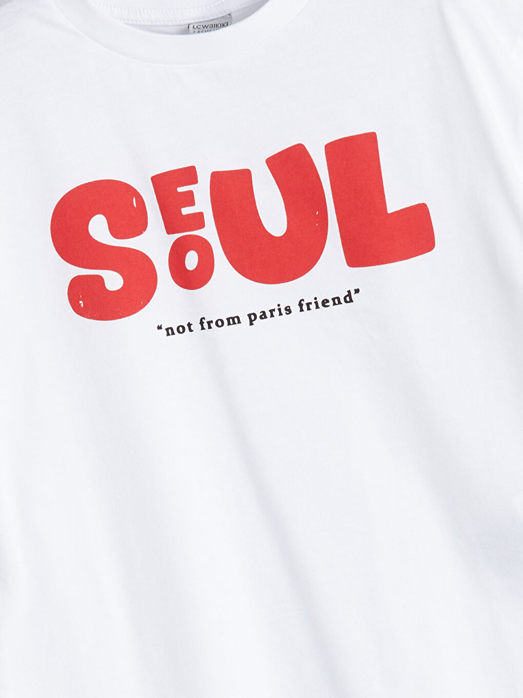 T-shirt pour Garçons à Col Rond Imprimé Séoul-1