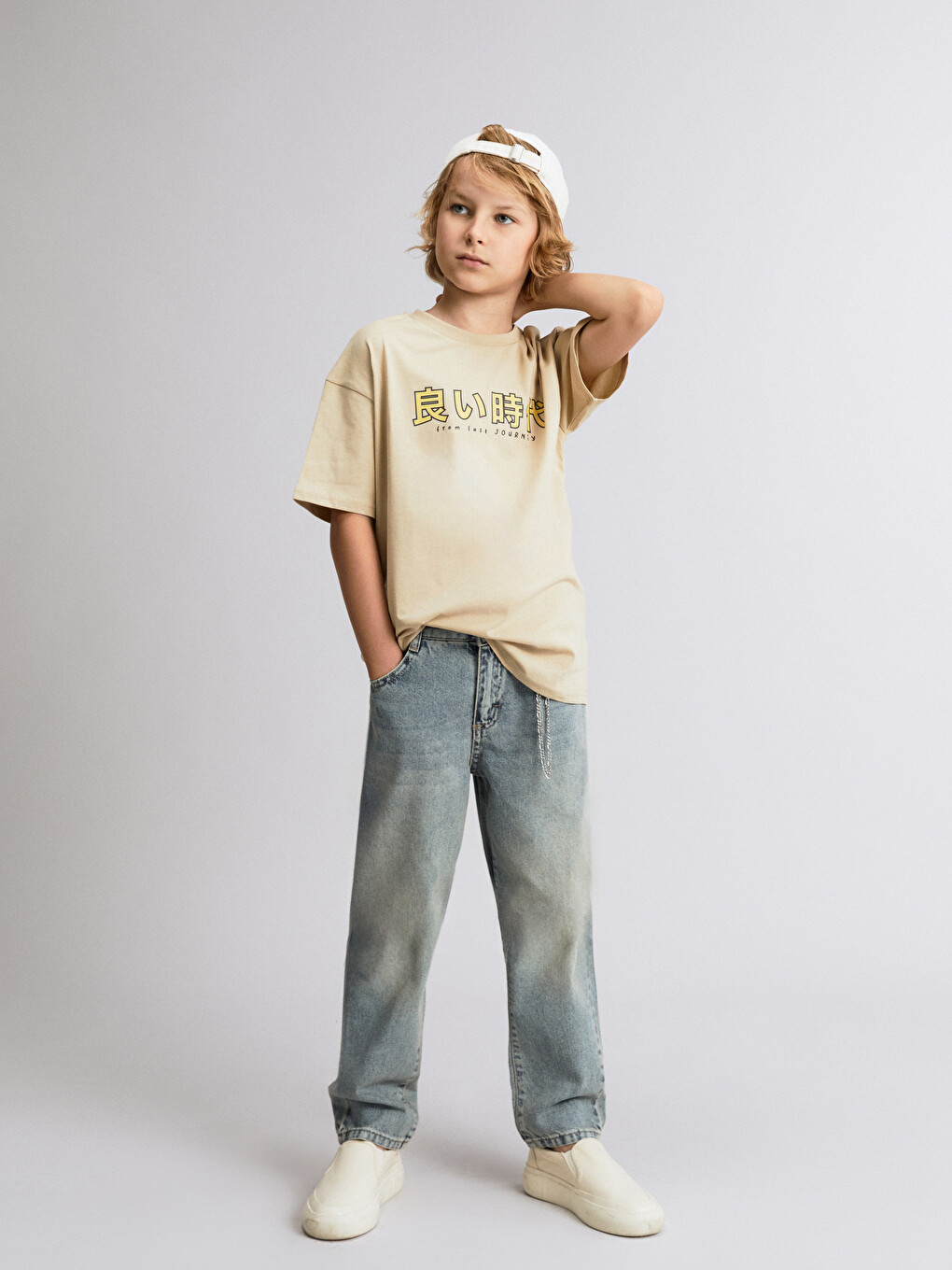 Crew Neck Boys' T-shirt-3