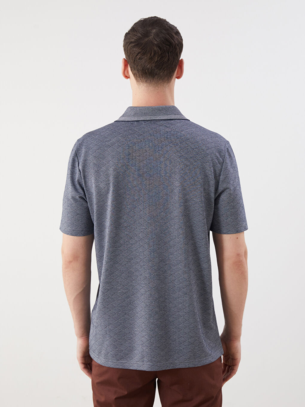 Polo Neck Short Sleeve Men's T-Shirt-6