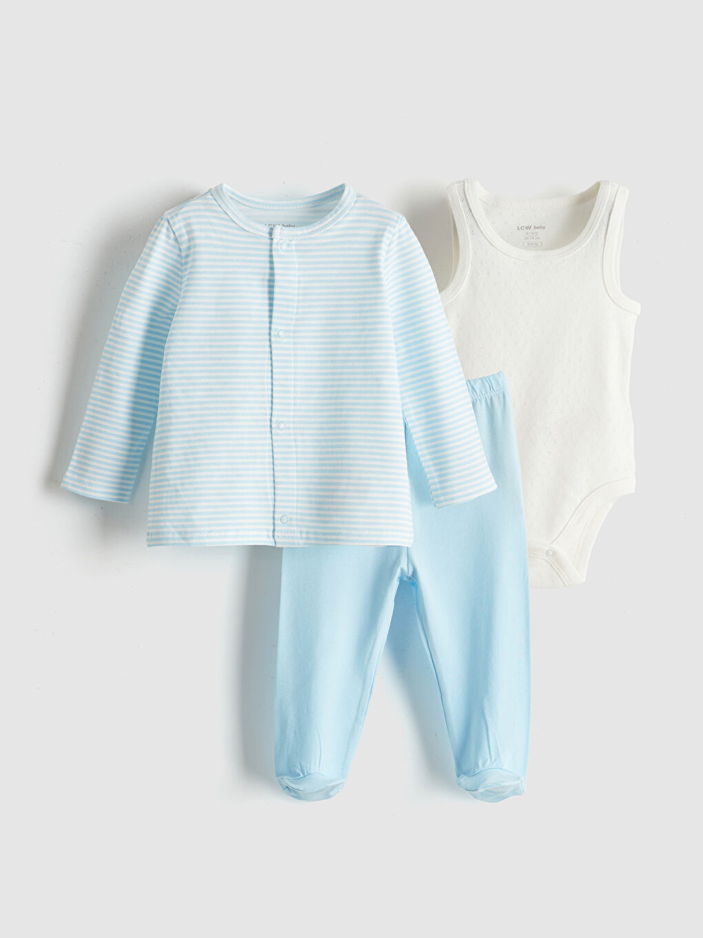 LCW baby Ekru Basic Erkek Bebek Hastane Çıkış Seti