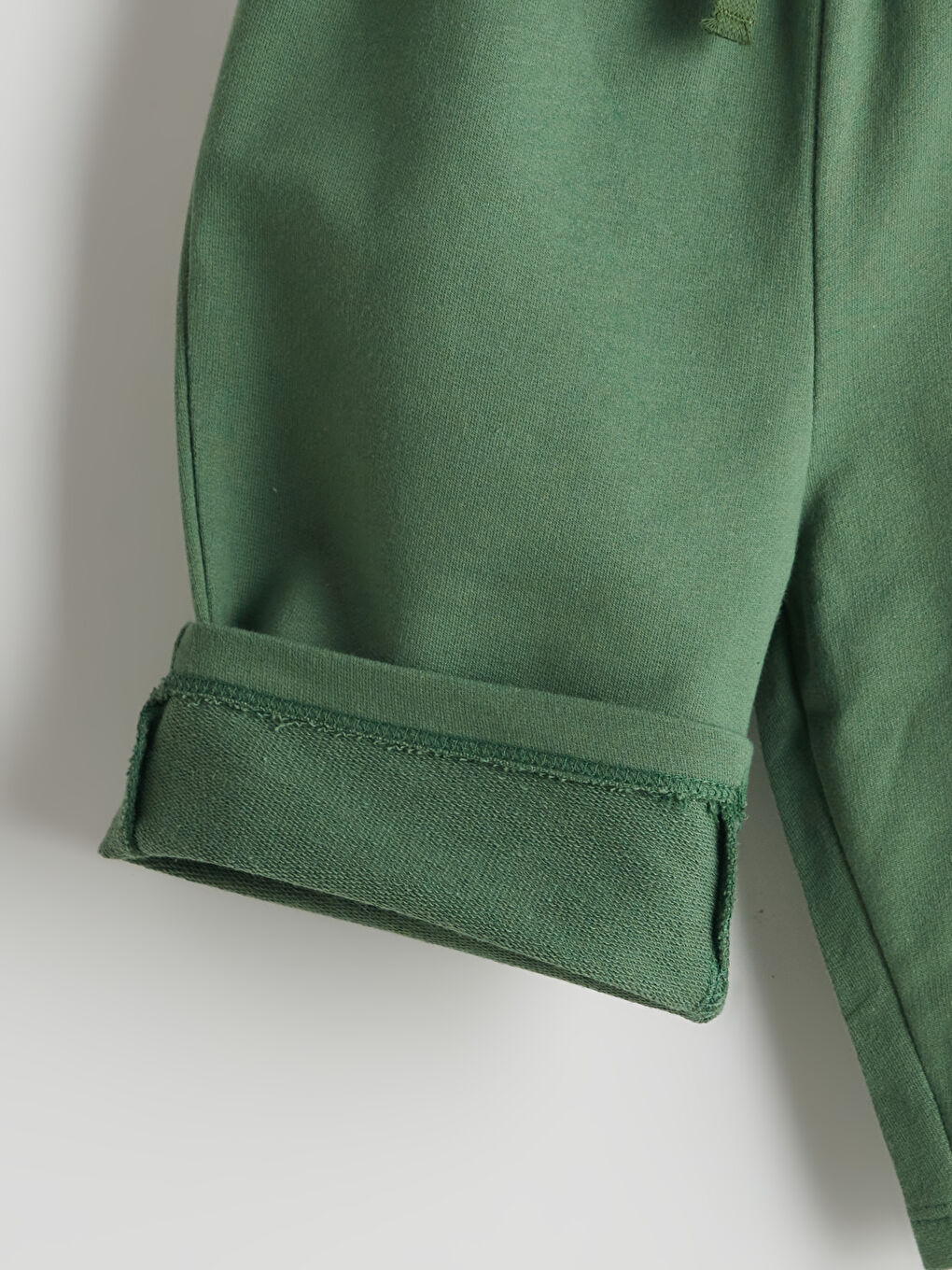 Yeşil Beli Lastikli Erkek Bebek Şort-2