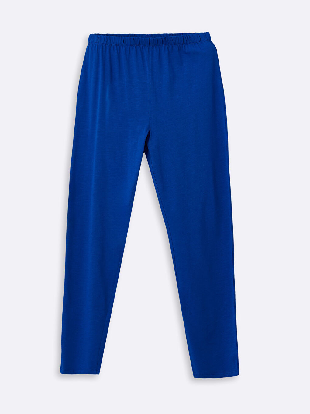 Mavi Beli Lastikli Kadın Pijama Altı