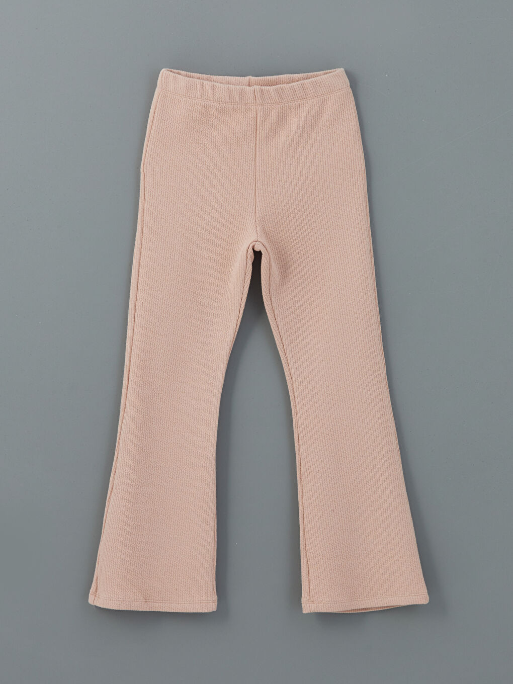 Pembe Beli Lastikli İspanyol Paça Kız Çocuk Tayt