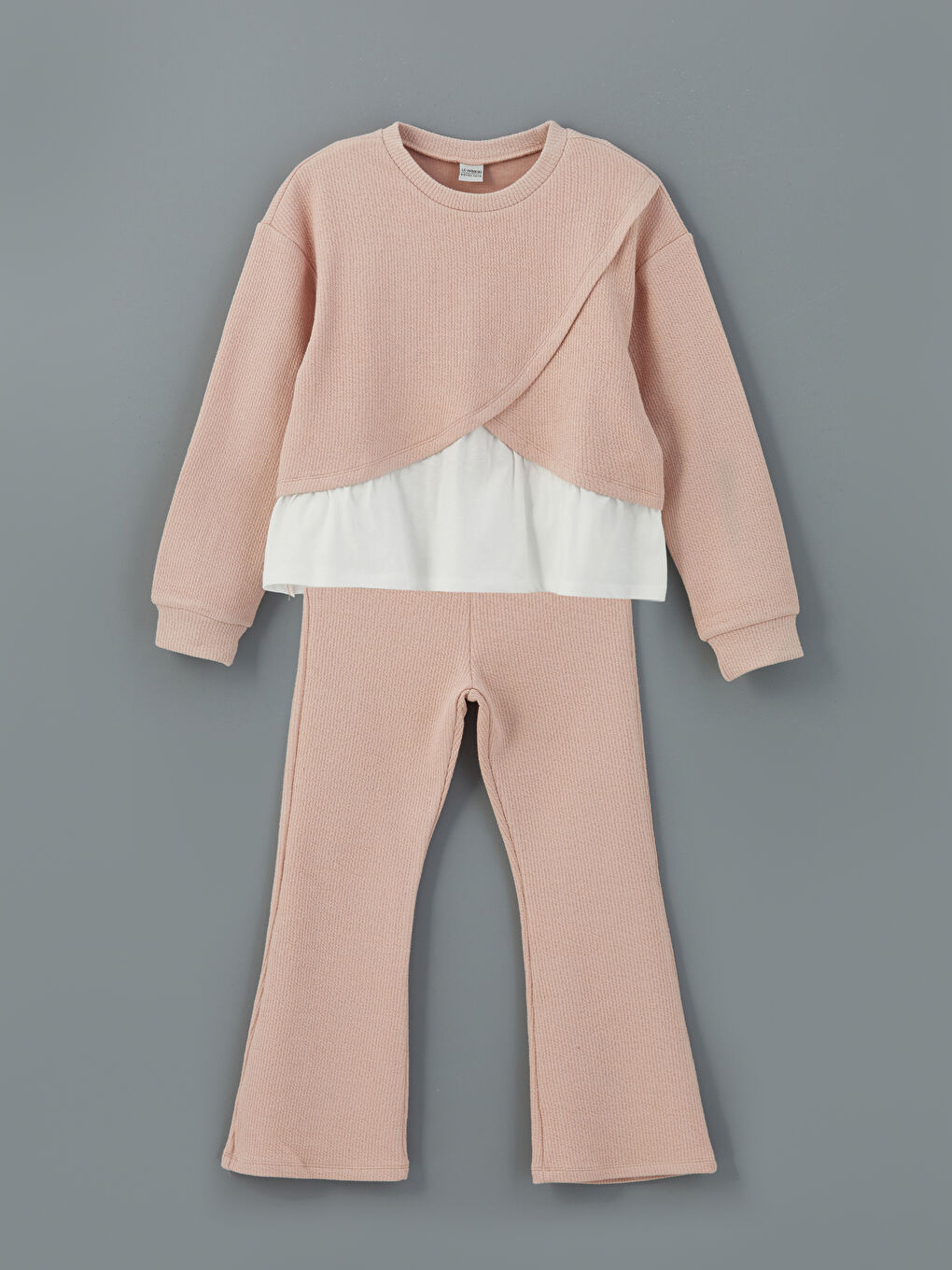 Crew Neck Girls' Sweatshirt and Leggings -S5CU93Z4-G2J