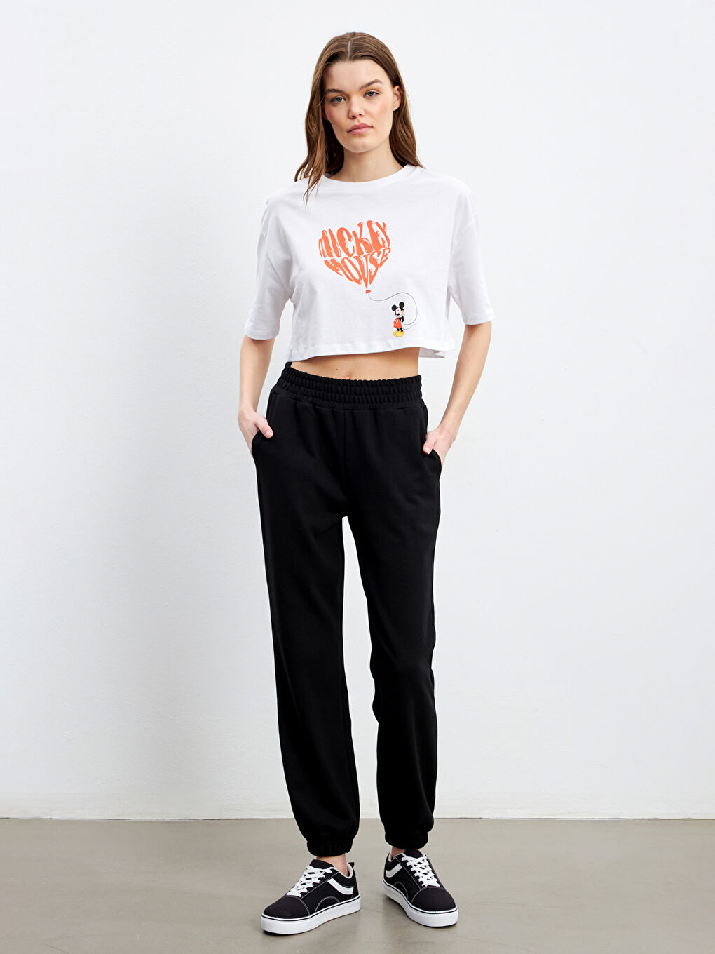 Elasticated Waist Women's Jogger Sweatpants -S5CV35Z8-CVL