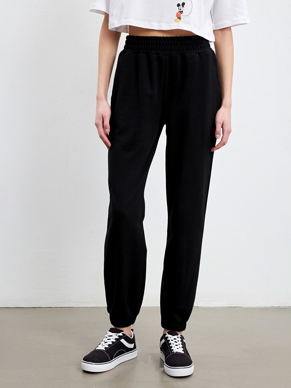 Elasticated Waist Women's Jogger Sweatpants -S5CV35Z8-CVL