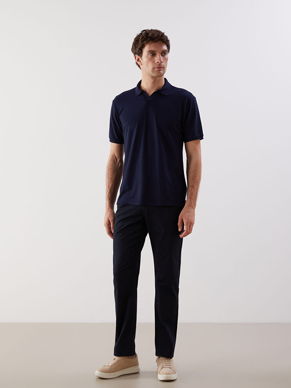 Standard Pattern Gabardine Men's Chino Trousers -S5CV51Z8-YEF