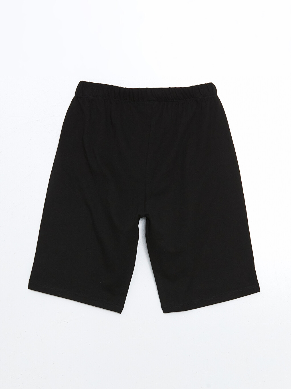 Siyah Beli Lastikli Baskılı Erkek Çocuk Pijama Şort-1