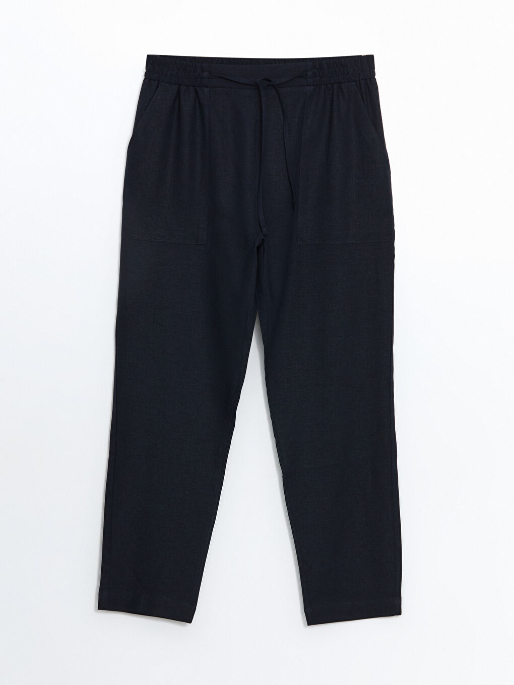 Pantalone za žene od mešavine lana sa elastičnim strukom -S5CV82Z8-CRP