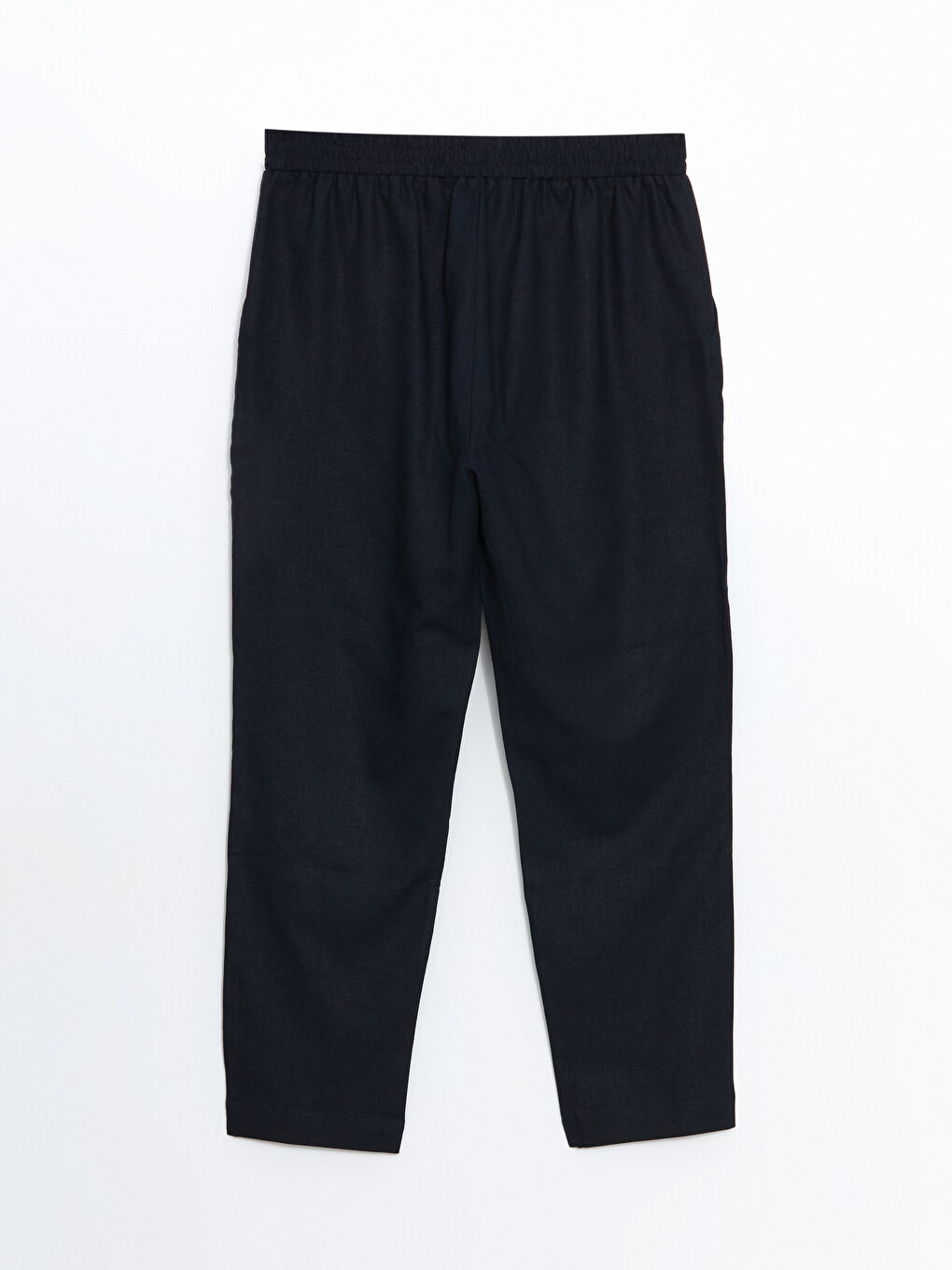 Pantalone za žene od mešavine lana sa elastičnim strukom -S5CV82Z8-CRP
