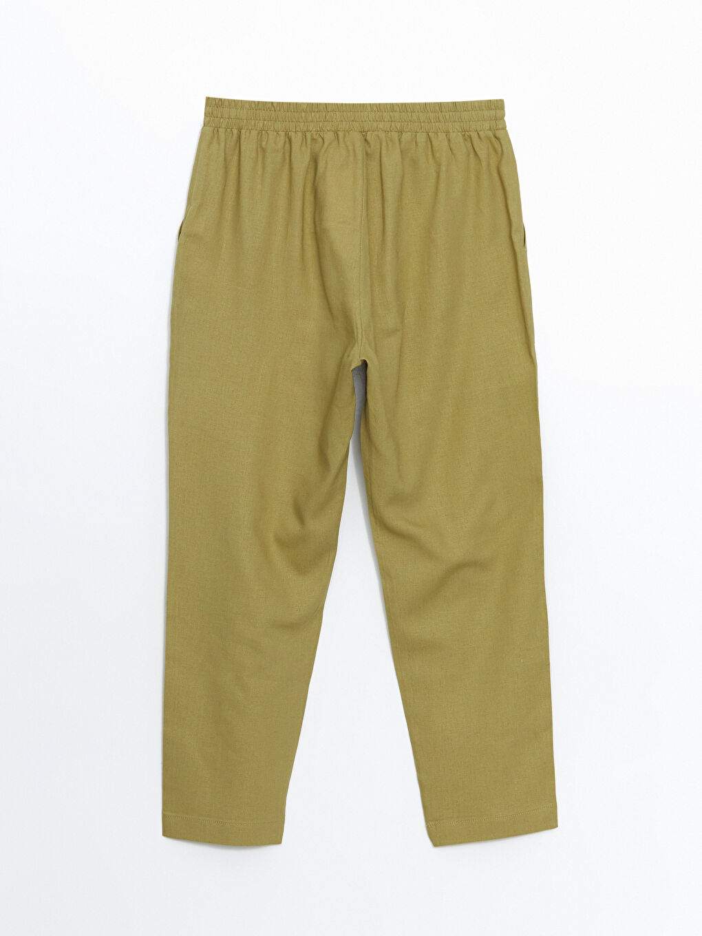 Pantalone za žene od mešavine lana sa elastičnim strukom -S5CV82Z8-D0D