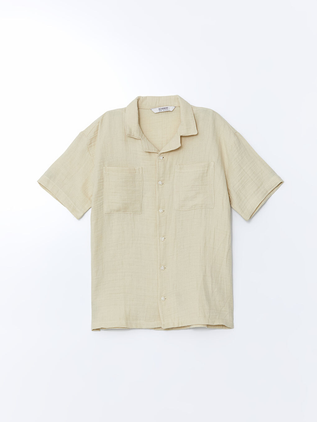 Short Sleeve Pocket Boys' Muslin Shirt -S5CV83Z4-KPL