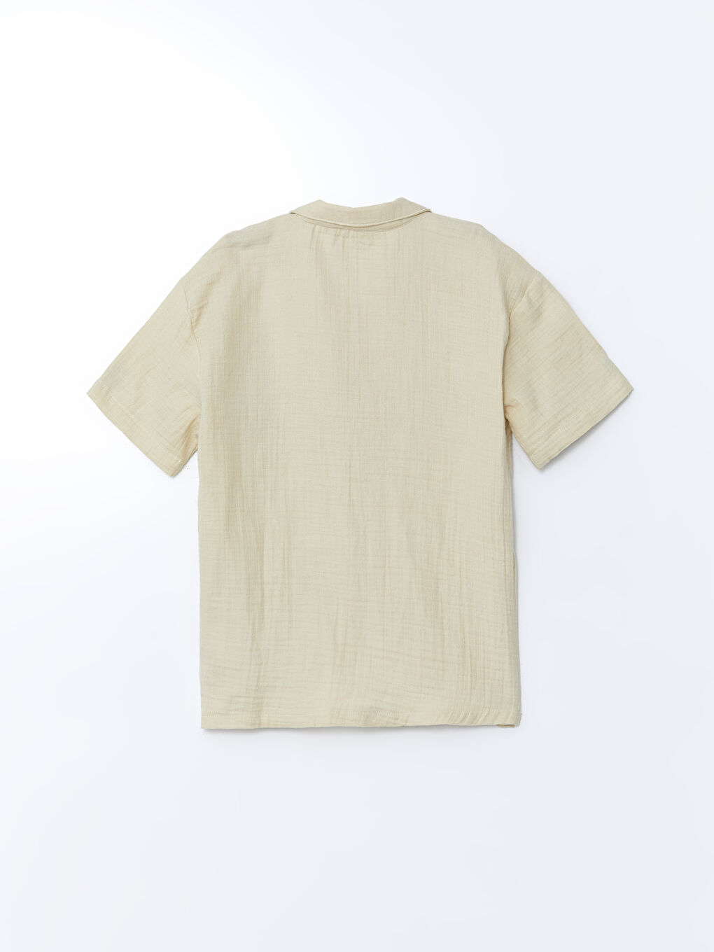 Short Sleeve Pocket Boys' Muslin Shirt -S5CV83Z4-KPL