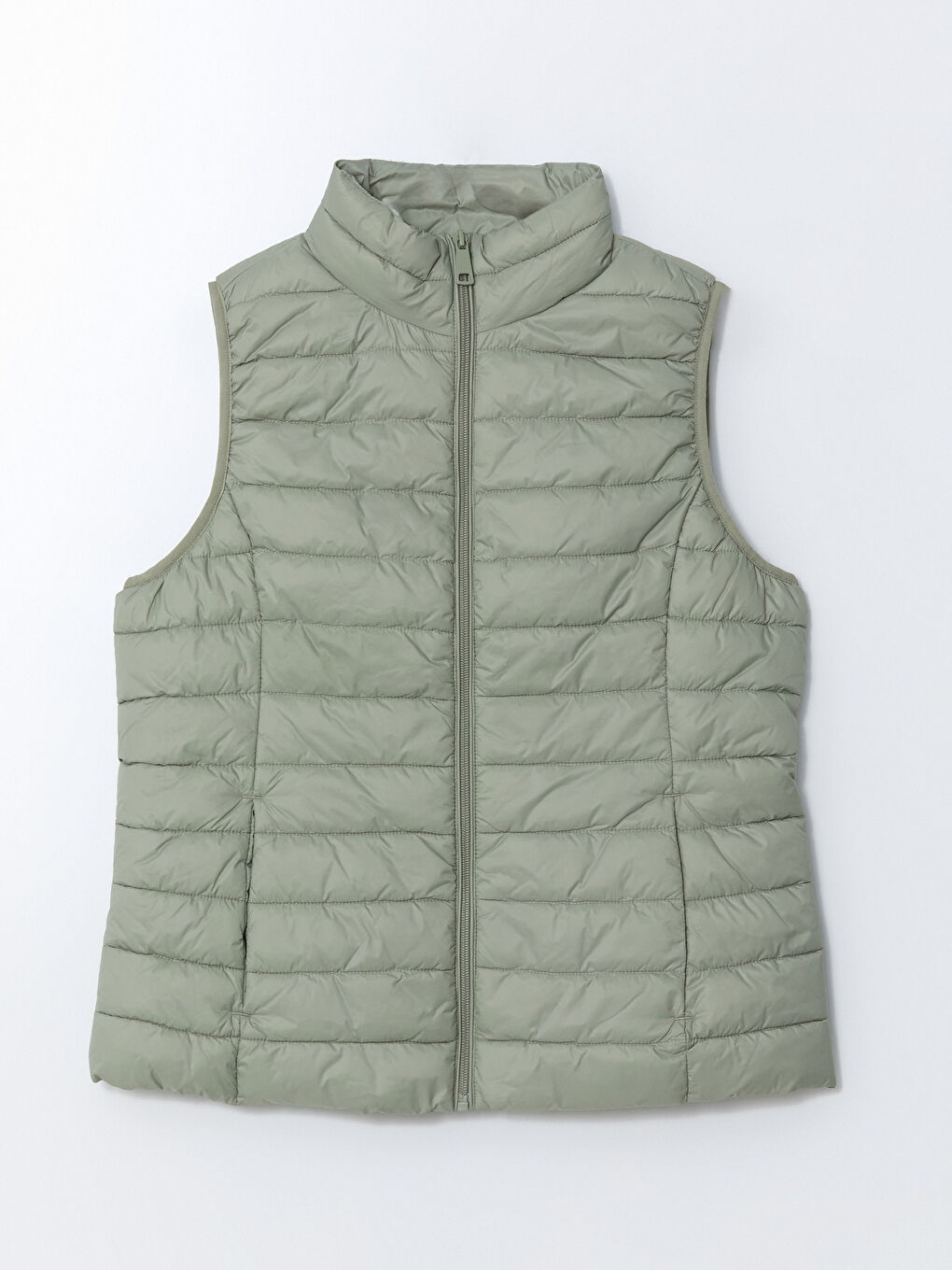Funnel Neck Women's Puffer Gilet -S5CV85Z8-GGY
