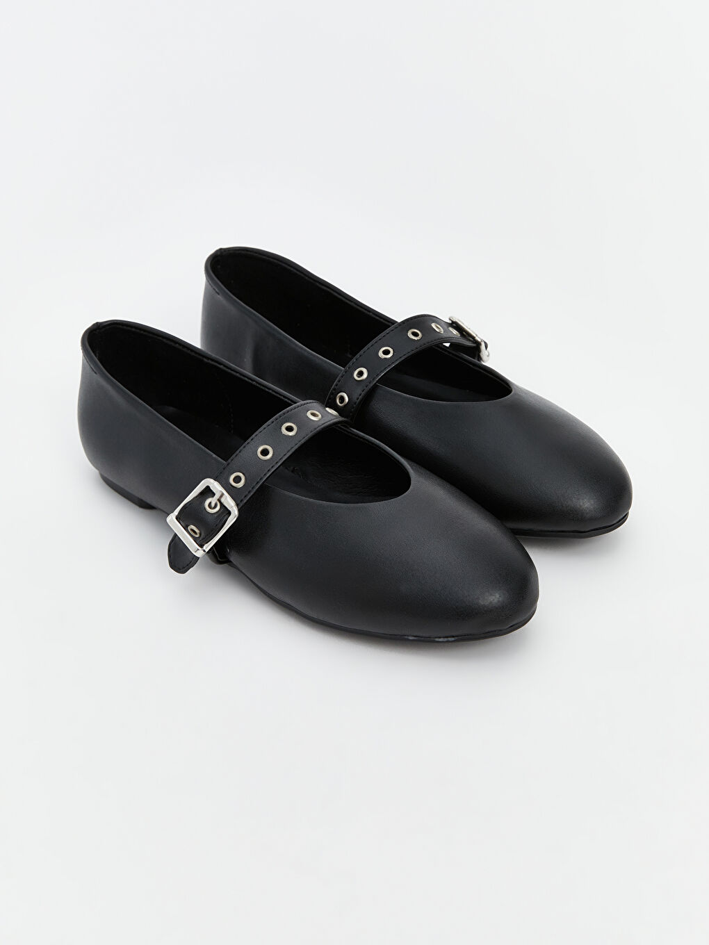 Leather Look Woman Flat Shoes -S5CY14Z8-HUC