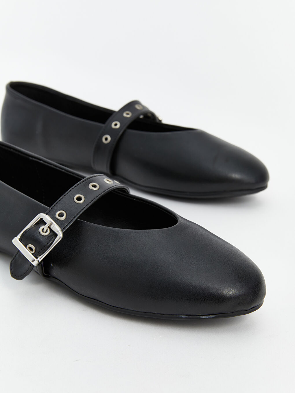 Leather Look Woman Flat Shoes -S5CY14Z8-HUC