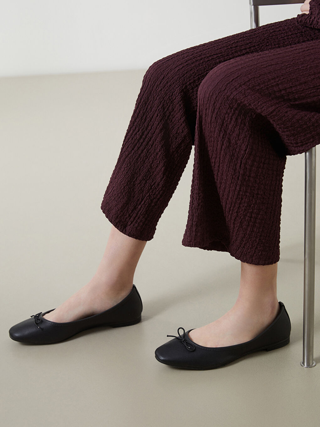 Bow Detailed Women's Flats -S5CY16Z8-HEG