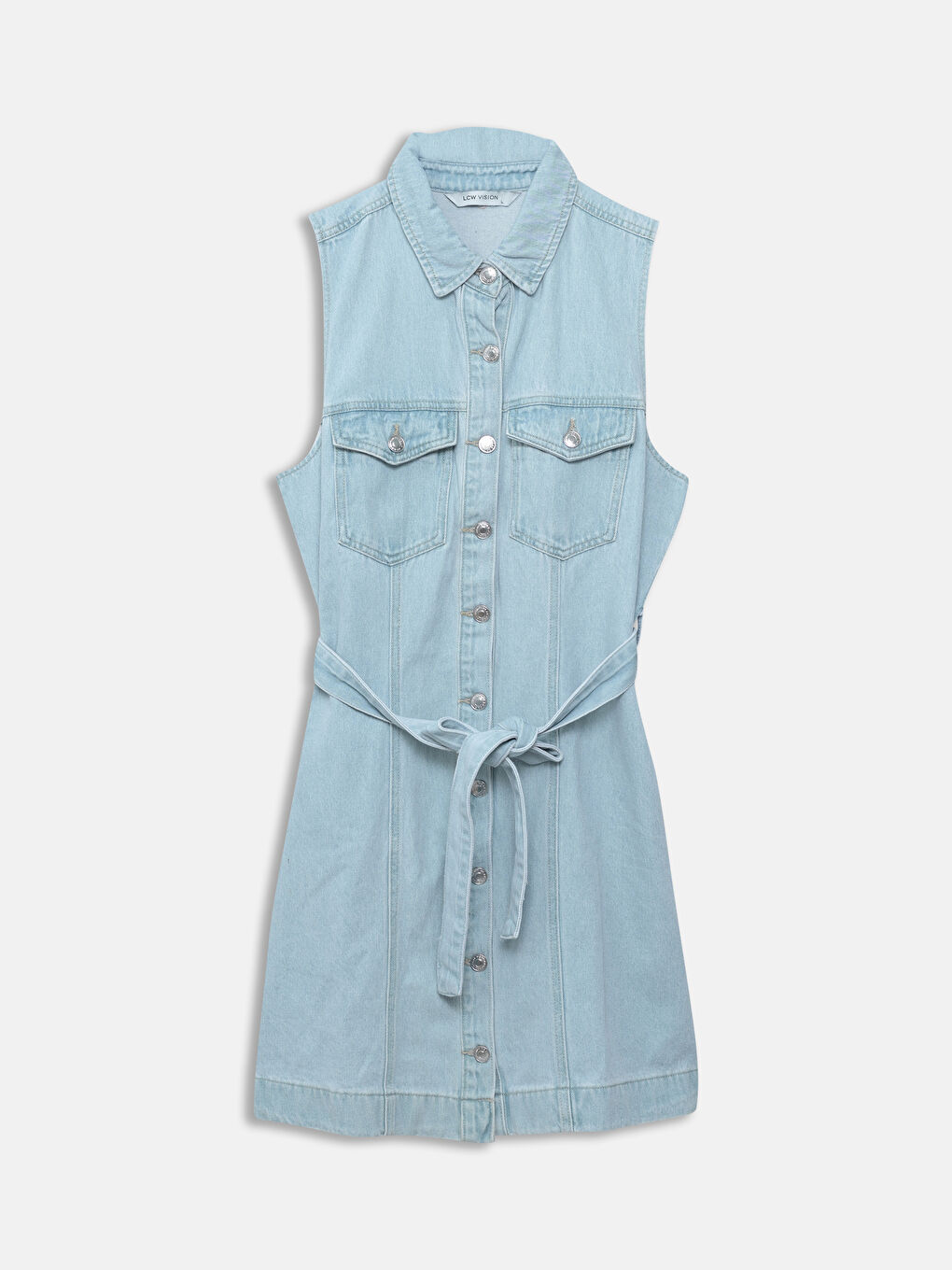 Collared Denim Dress -S5CY50Z8-311
