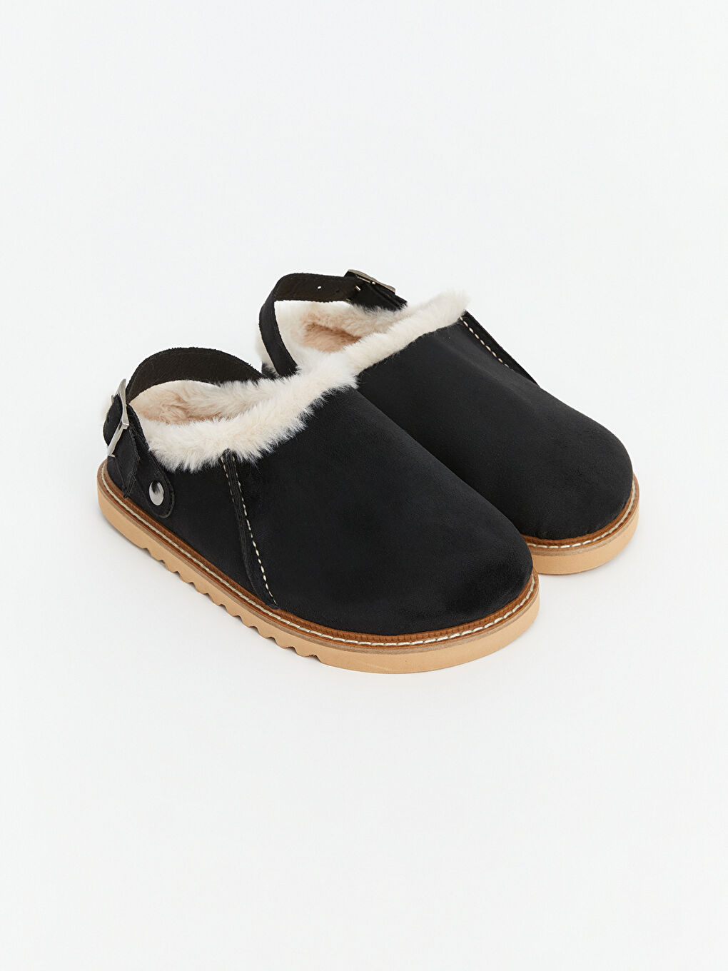 Siyah Süet Görünümlü Kadın Ev Terliği-2