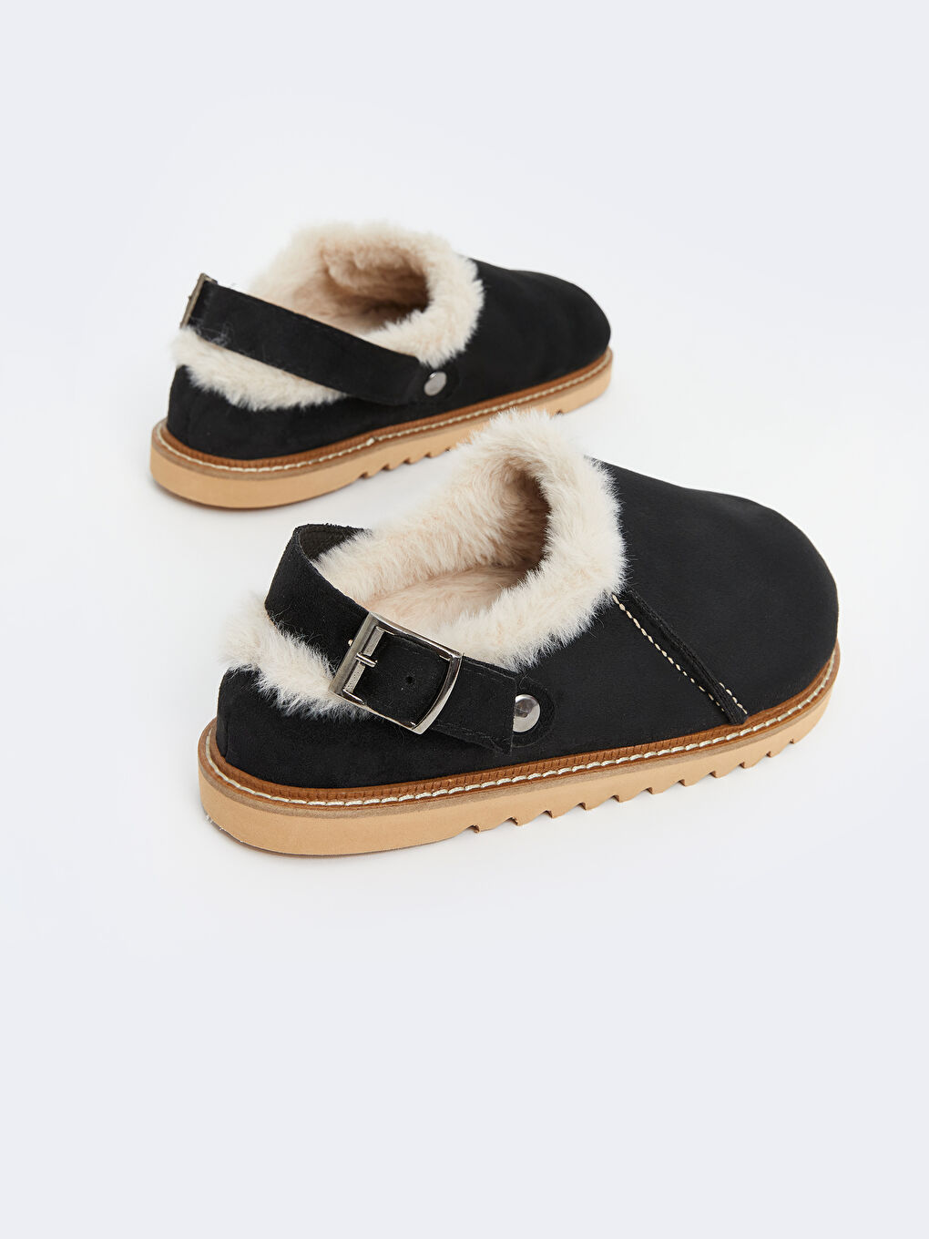 Siyah Süet Görünümlü Kadın Ev Terliği-6