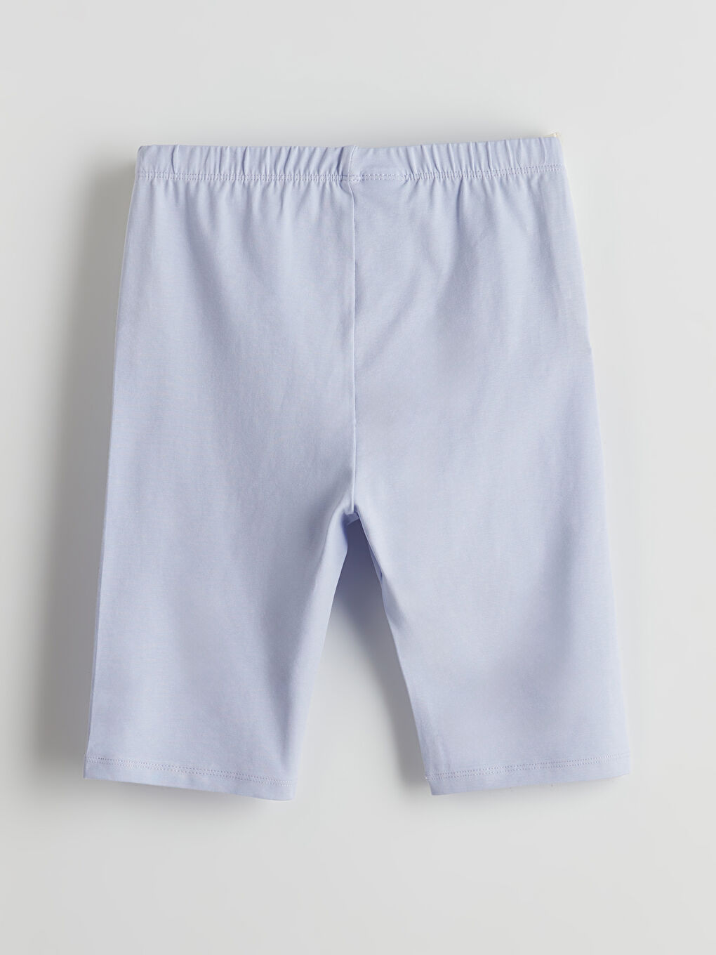 Lila Beli Lastikli Kız Çocuk Kısa Tayt-1