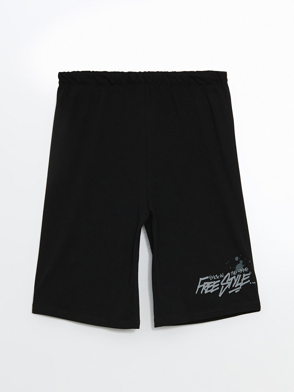 Siyah Beli Lastikli Erkek Çocuk Pijama Şort