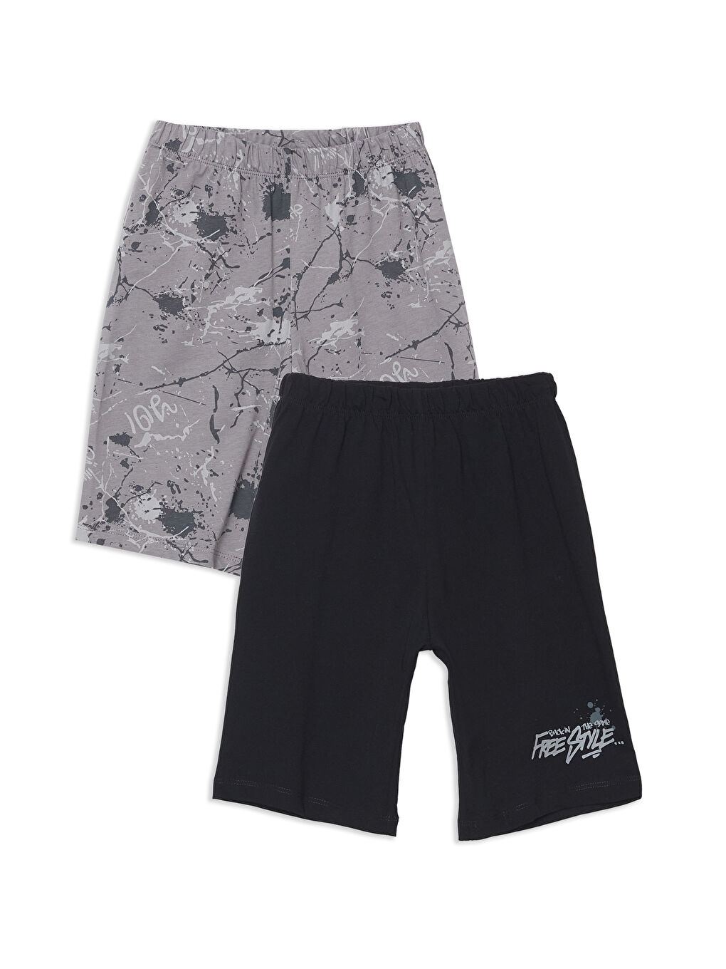 Elastic Waist Boy’S Pajama Shorts (2-Piece Set) -S5DB22Z4-LRW