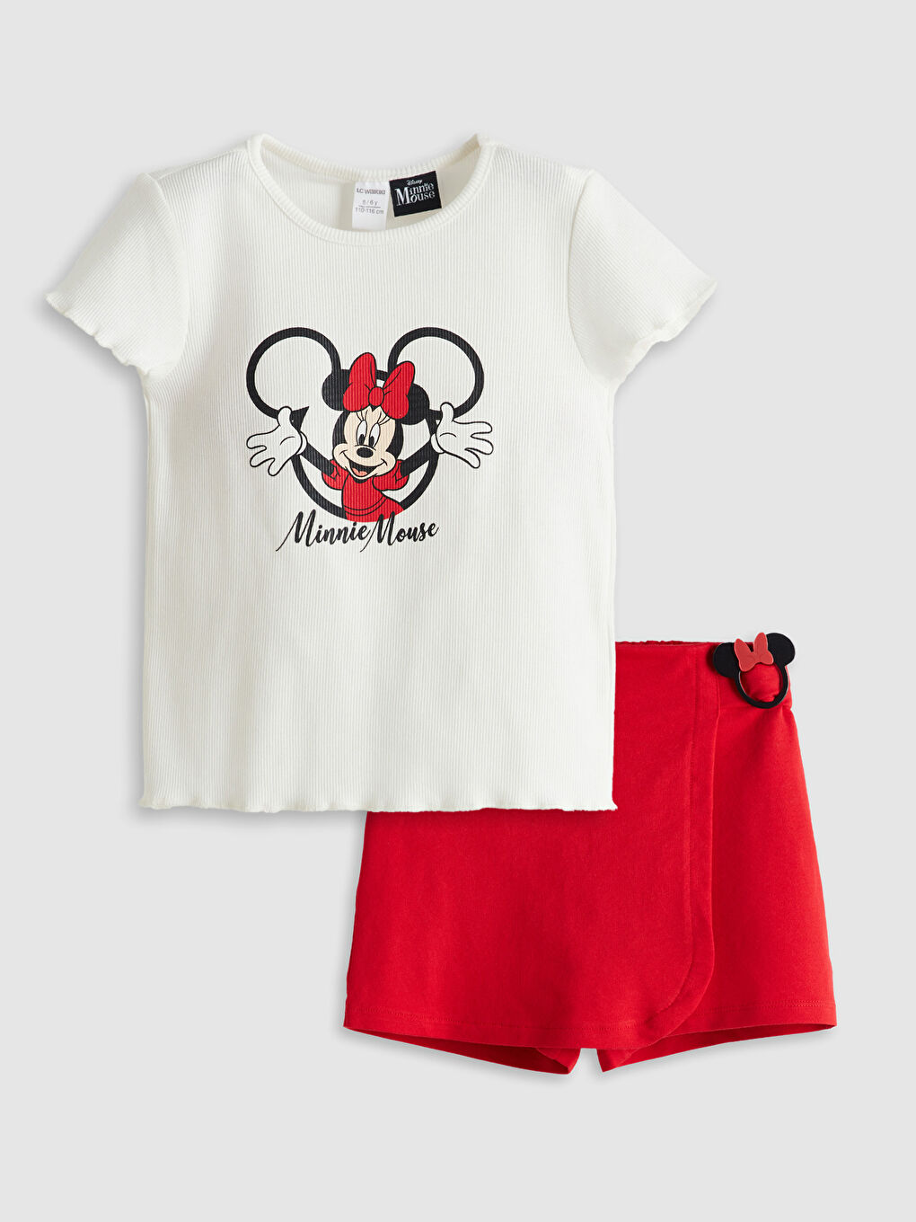 Minnie Mouse Printed Girls' T-shirt and Skort -S5DB84Z1-R9J