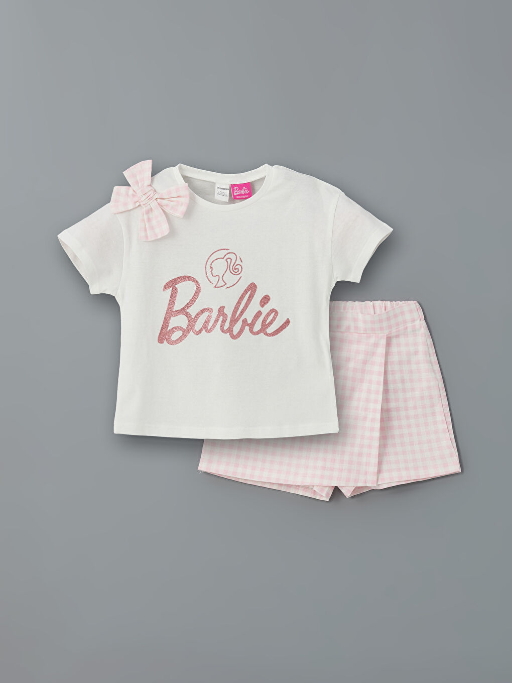 Barbie Printed Baby Girls' Blouse and Shorts 2 Pack -S5DB90Z1-R9J