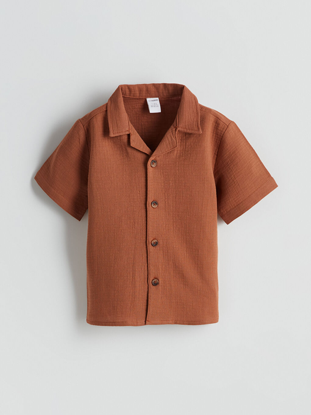 Resort Neck Cotton Boys' Shirt -S5DC33Z1-H2N